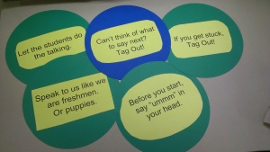 Fun Teaching Tips that were posted around the classroom.